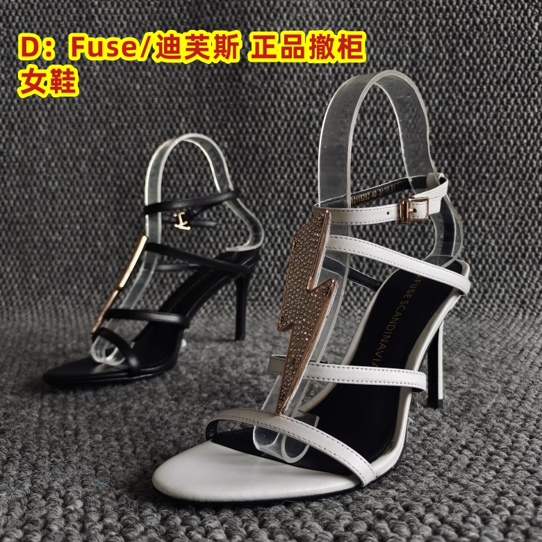 D：Fuse/迪芙斯撤柜女鞋牛皮凉鞋