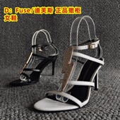 D：Fuse 夏 一字扣细高跟性感走秀凉鞋 迪芙斯品牌断码 处理真皮女鞋