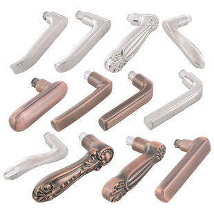 防盗门不锈钢把手 牢固耐用不氧化 替换万嘉门把手部分加厚手柄