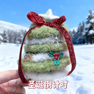 圣诞树装饰品发夹男女童平安夜装扮道具宝宝不伤发鸭嘴夹发卡头饰