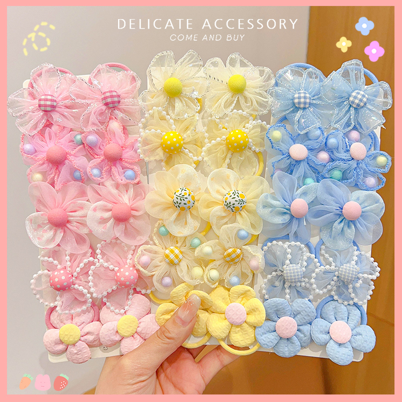 扎头发樱花彩色橡皮筋发圈