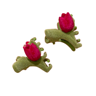 韩系抓夹2026网红爆款发夹精致高级小鲨鱼夹子盘发发卡女花朵头饰