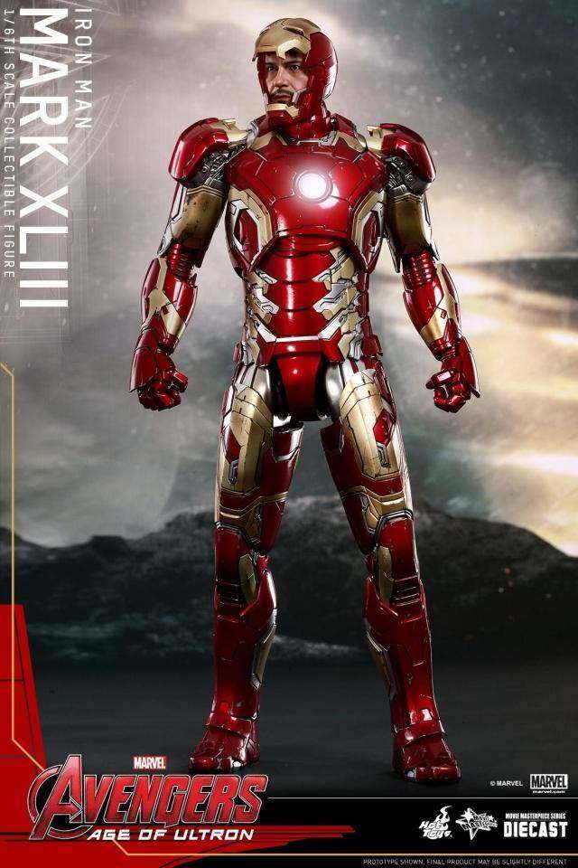 HOTTOYS HT 1/6  复仇者联盟 钢铁侠 MK43马克43再版 MMS278-D09