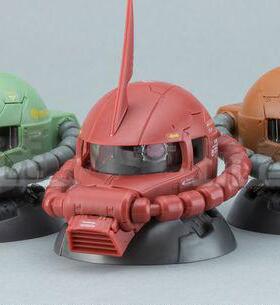 正版万代扭蛋高达扎古头第三弹加曼 夏亚红扎古渣古头EXCEED精密