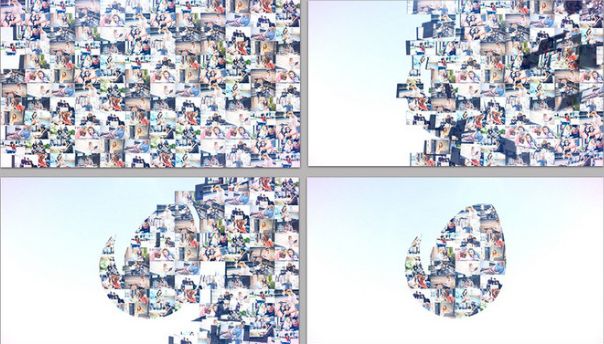 大气多图片视频汇聚照片墙效果企业宣传片开场logo展示片头AE模板