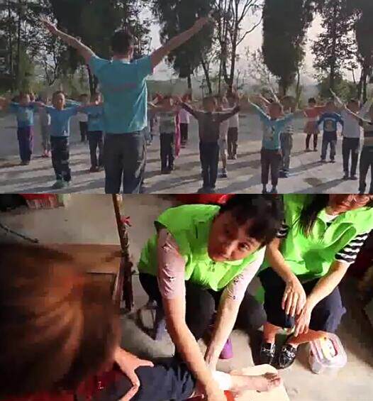 爱心人士义务支教社区志愿者服务老人暖心社会温暖大爱人间视频