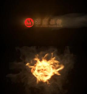 震撼火焰燃烧灰烬揭示宣传片LOGO演绎片头尾动画包装ae模板