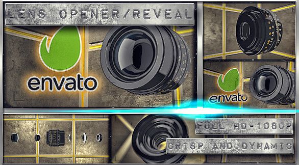 创意动感摄像镜头元素摄影摄像相关工作室片头LOGO标题展示AE模板