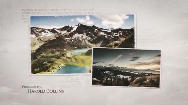 经典复古样式个人家庭回忆老照片图片切换轮播展示开场AE模板