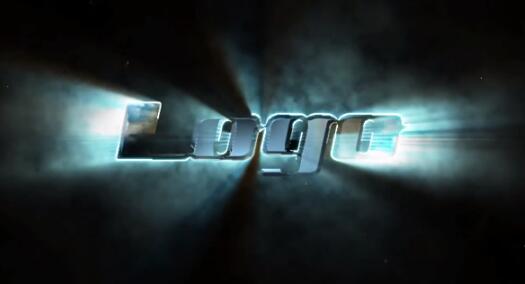 商务科技描边效果光线透射企业宣传片logo标题展示动画ae模板