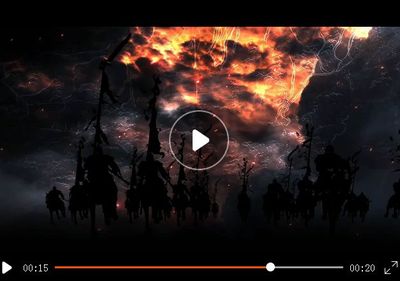 古典大气磅礴古代战场战士军队部队出征出师冲锋视频素材