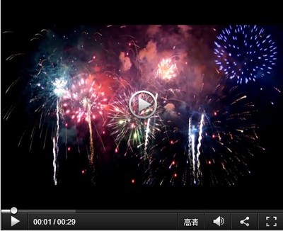 震撼实拍新年春节壮观节日庆典烟花焰火高清视频素材合集 含音效