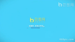 元 简洁扁平风格 素图形设计动画标志演绎片头LOGO标题展示ae模板