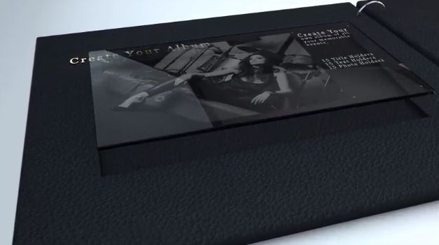 温馨浪漫透明玻璃质感婚礼相册家庭个人回忆旅行照片展示AE模板