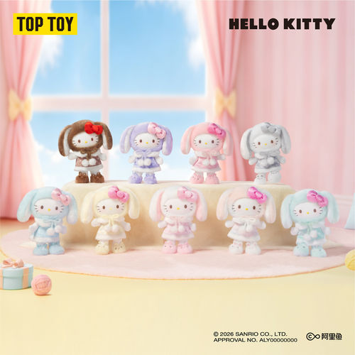 TOPTOY凯蒂猫垂耳兔毛绒盲盒
