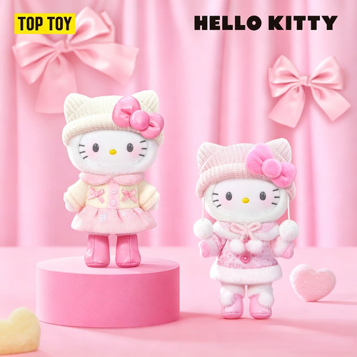 TOPTOY正版Hello Kitty心动写真系列盲盒搪胶毛绒周边潮玩挂件礼