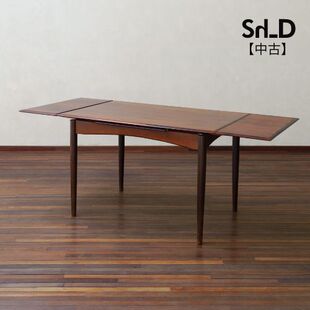 【中古现货】荷兰玫瑰木延展餐桌样板间客厅软装家具长方形会议桌