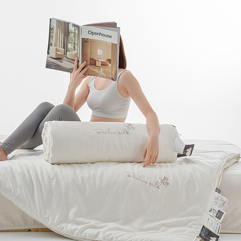 紫罗兰A类抗菌天丝棉大提花轻奢蚕丝被春秋被冬季加厚保暖冬被芯,床上用品,蚕丝被,淘宝优惠券,粉丝福利购,淘宝优惠卷