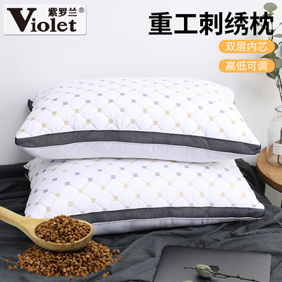 重工刺绣立体枕头枕芯
