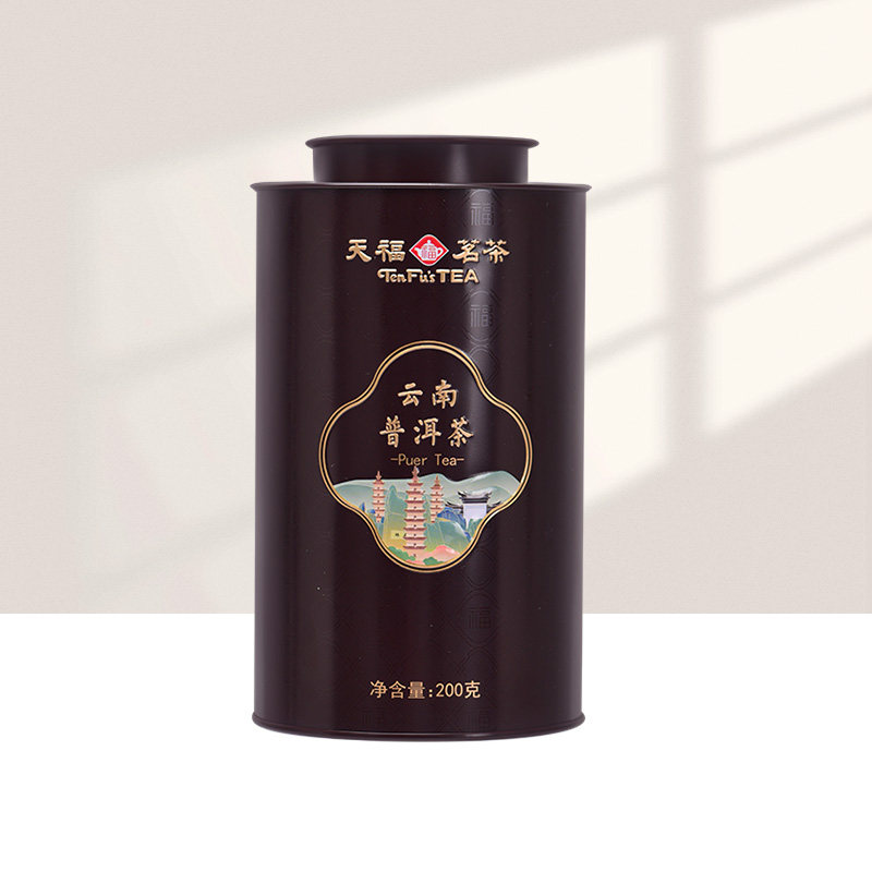天福茗茶普洱熟茶云南多年陈藏