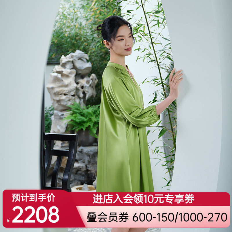 爱慕皇锦真丝经典春夏女士套头睡裙HJ21529