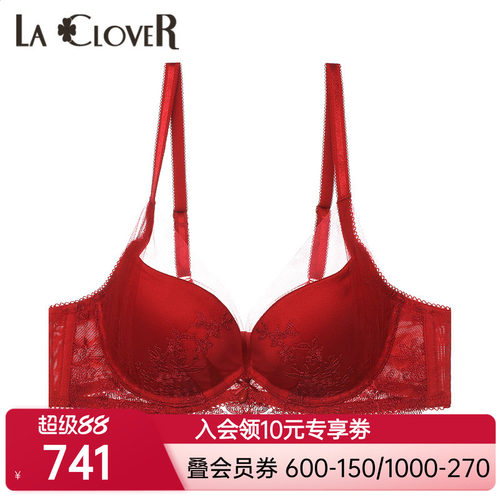 【女王心选】LACLOVER兰卡文挚爱洛可可系列3/4模杯文胸LC11RG1