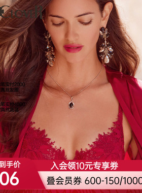 【新品】兰卡文挚爱西西里系列3/4薄杯文胸内衣红品本命年LC13WA1