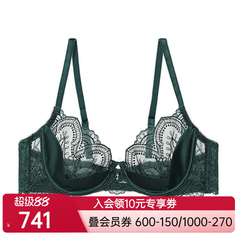 LACLOVER兰卡文仙境奇缘系列蕾丝性感薄文胸LC13SK1