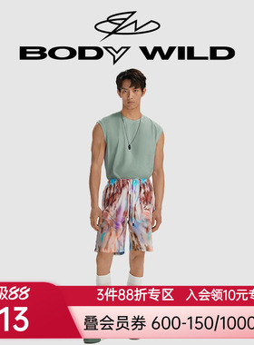BODYWILD宝迪夏日棉棉花色五分裤沙滩裤家居裤ZBN42GF2A
