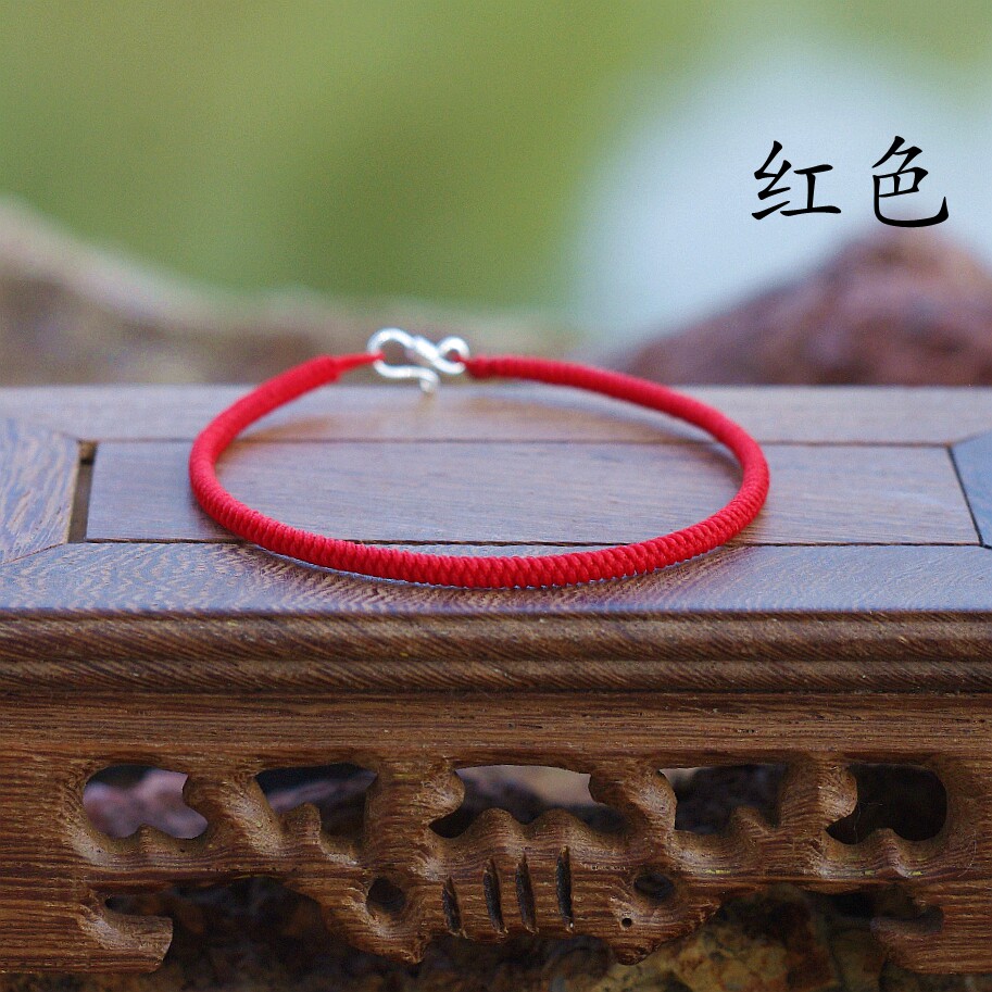 HANDMADE ORIGINAL NATAL YEAR NINE TIMES VAJRA KNOT RED ROPE BRACELET COUPLE HANDMADE SIMPLE COUPLE GIRLFRIEND GIFTS