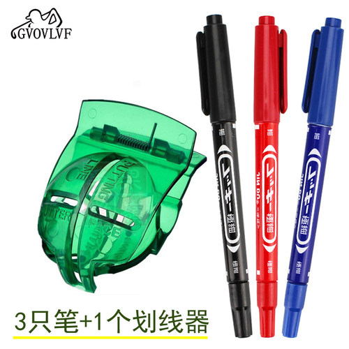 套餐3只油性笔1个球迷瞄准划线器