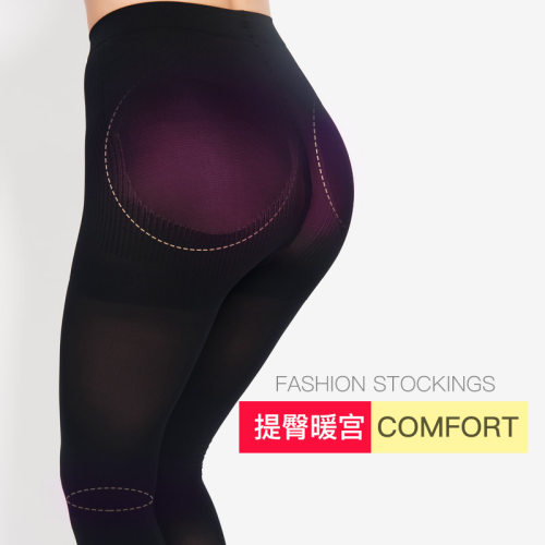 加厚美肌缎面显瘦踩脚连裤袜