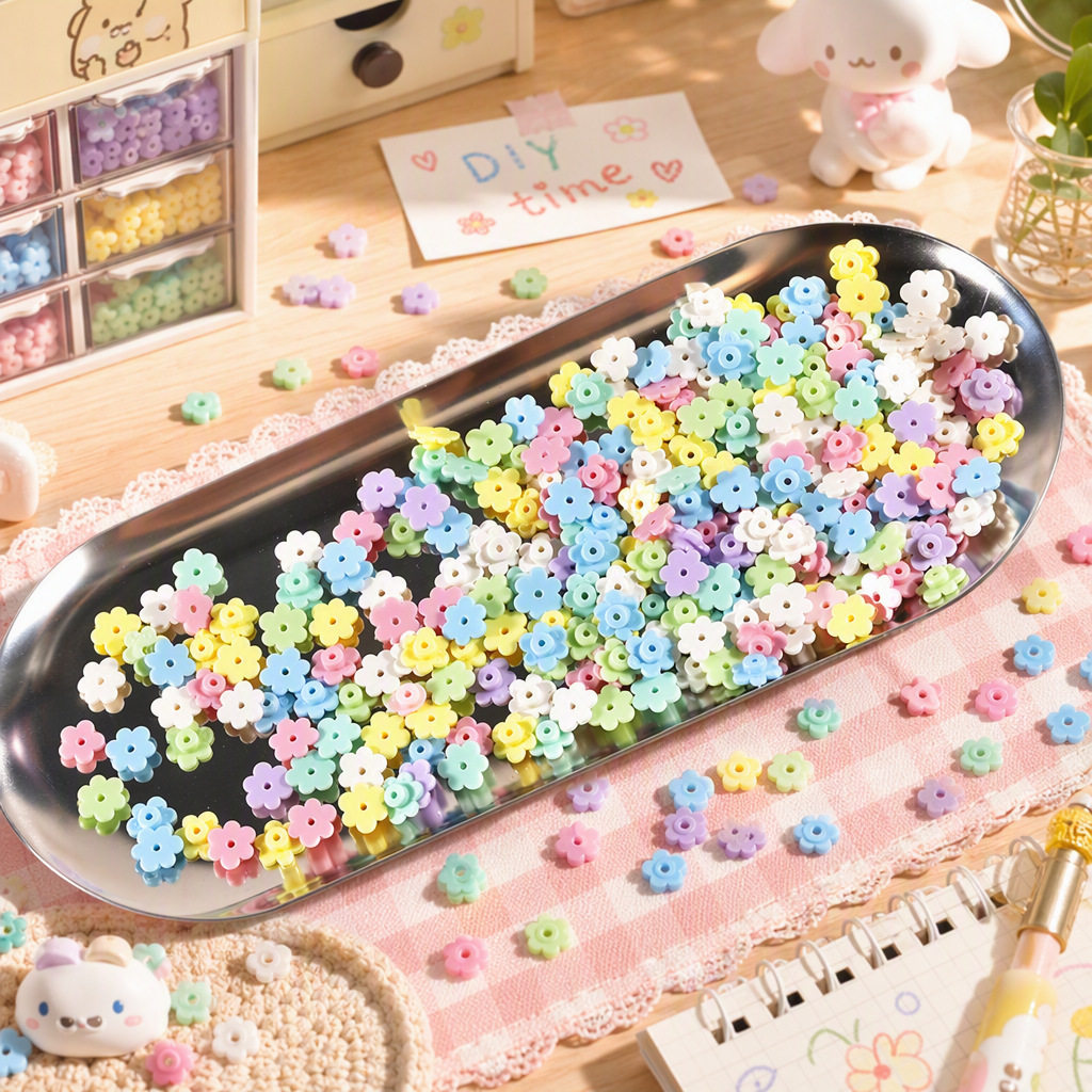 花朵积木手作球填充物diy材料图片