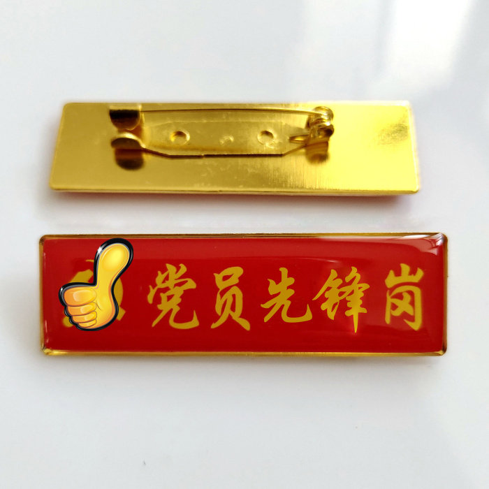 示范岗胸牌 党员先锋岗  入党积极分子徽章 先锋岗优秀党员别针