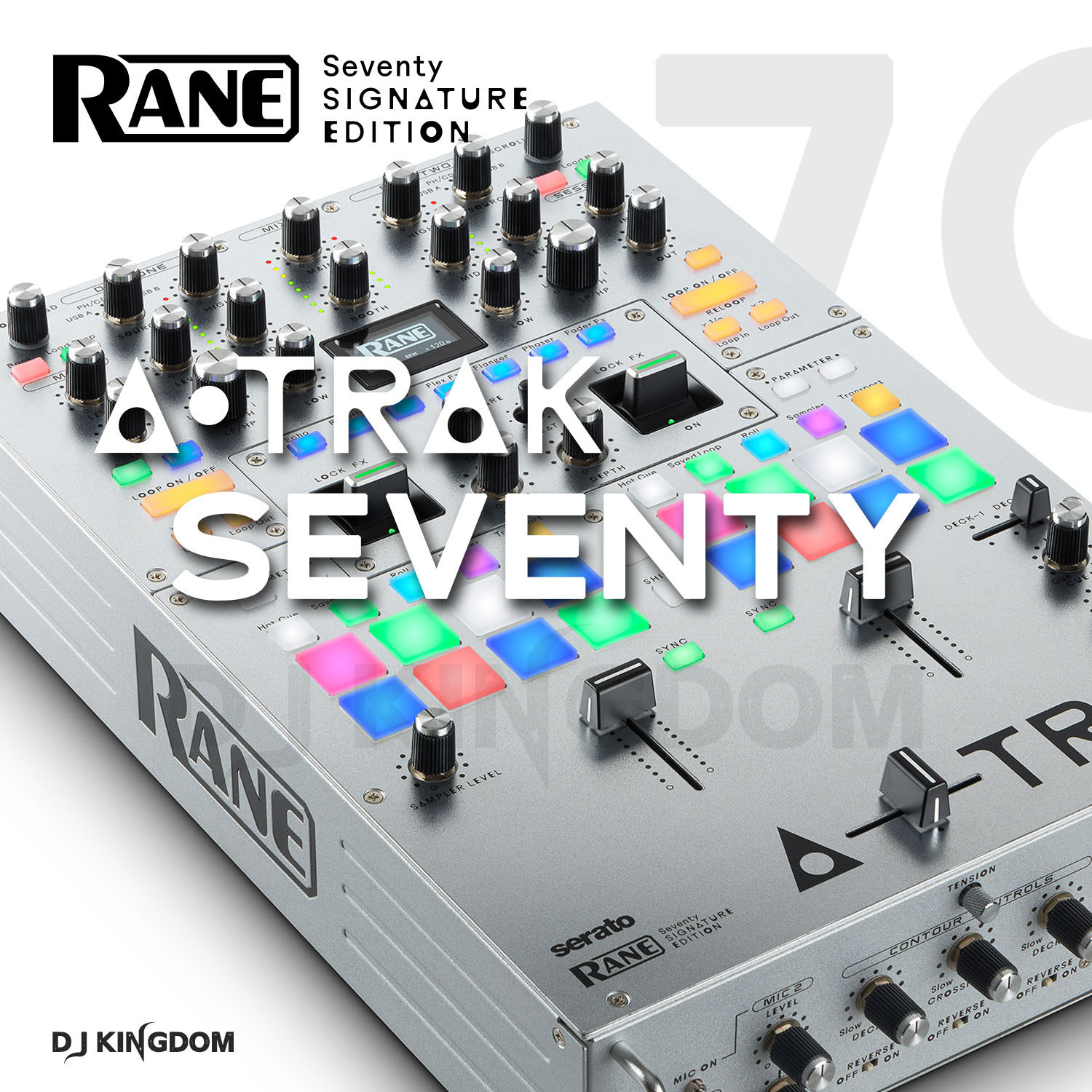 rane seventy 莱恩70  a-trak2路搓碟战斗混音台scratch送时间码