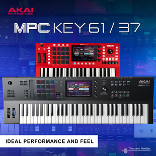 KEY61 键MIDI键盘合成器一体机工作站打击垫半配重 MPC AKAI