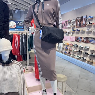 现货adidas男女2025秋季长方形斜挎包尼龙单肩背包JC6094 JC6090