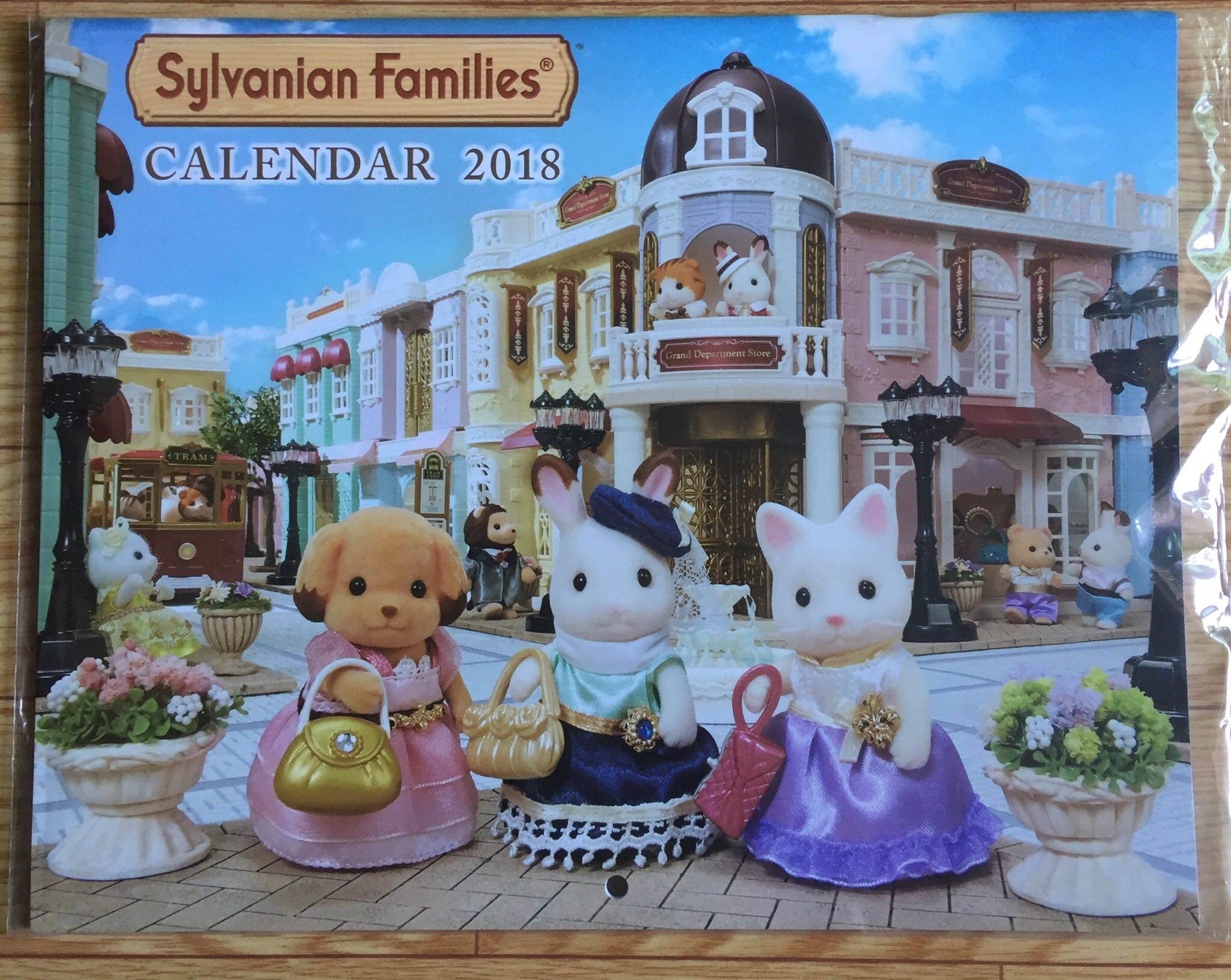 最后几个清货 日本原装 Sylvanian Families 森林家族 2018年挂历