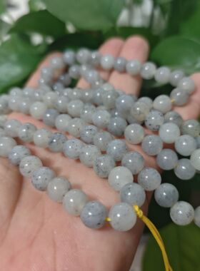 捡漏和田玉青花项链多圈手链手串8mm108正品玉石时尚吊坠玉绳籽料