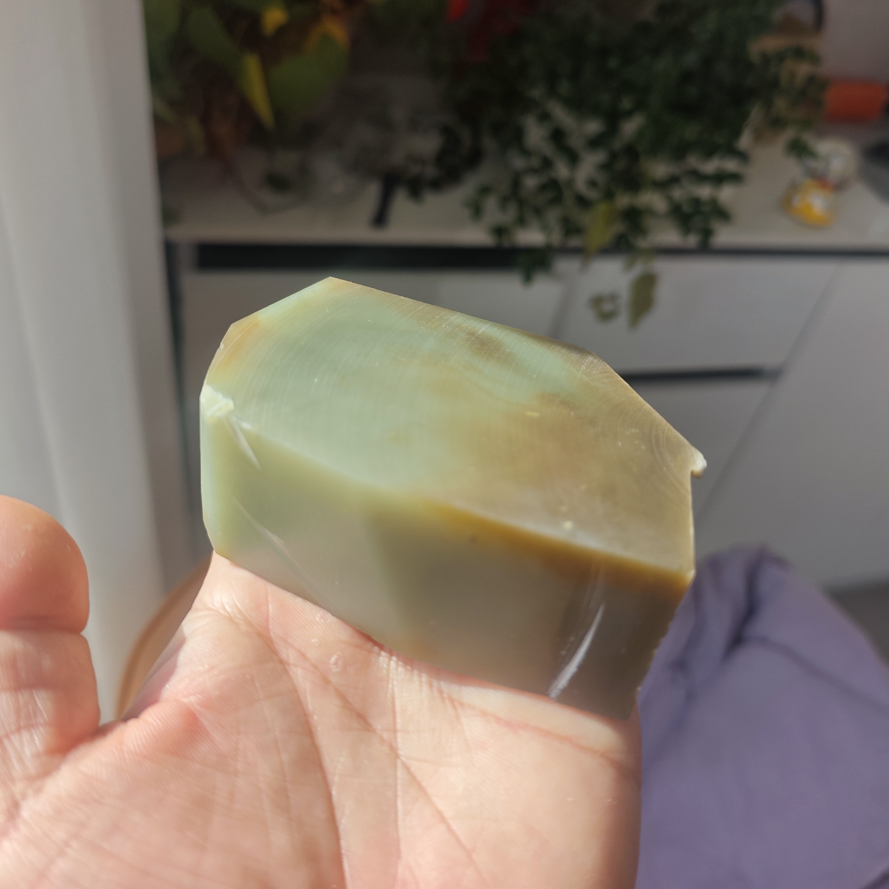 天然和田玉且末糖青白牌子扳指把件料原石老坑料吊坠挂件油润细腻