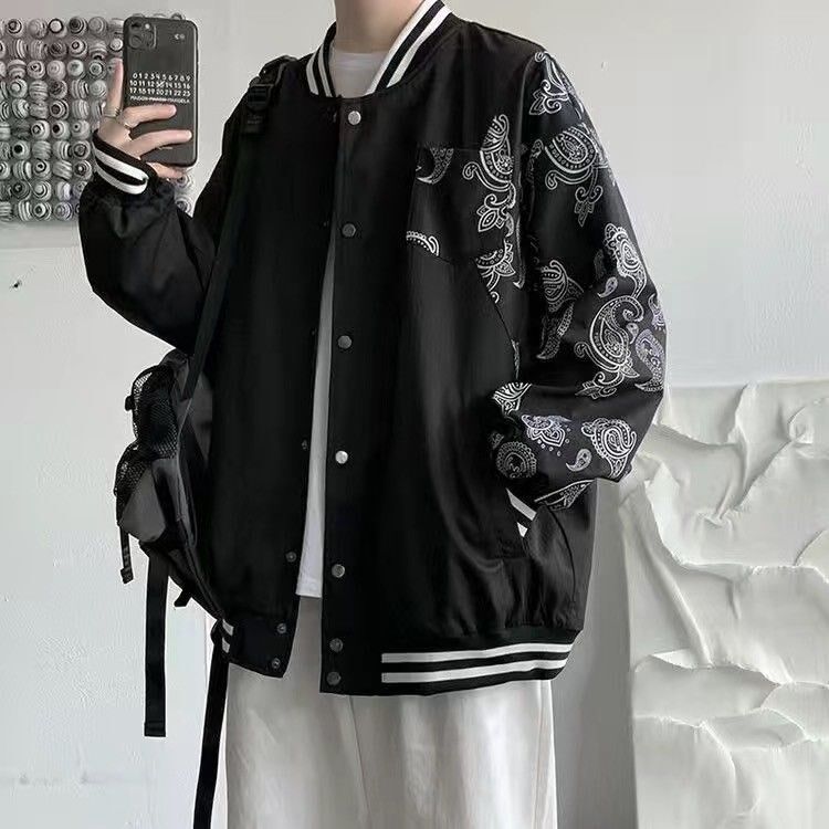 春秋季新款外套男宽松潮流休闲夹克学生港风ins痞帅薄款上衣百搭