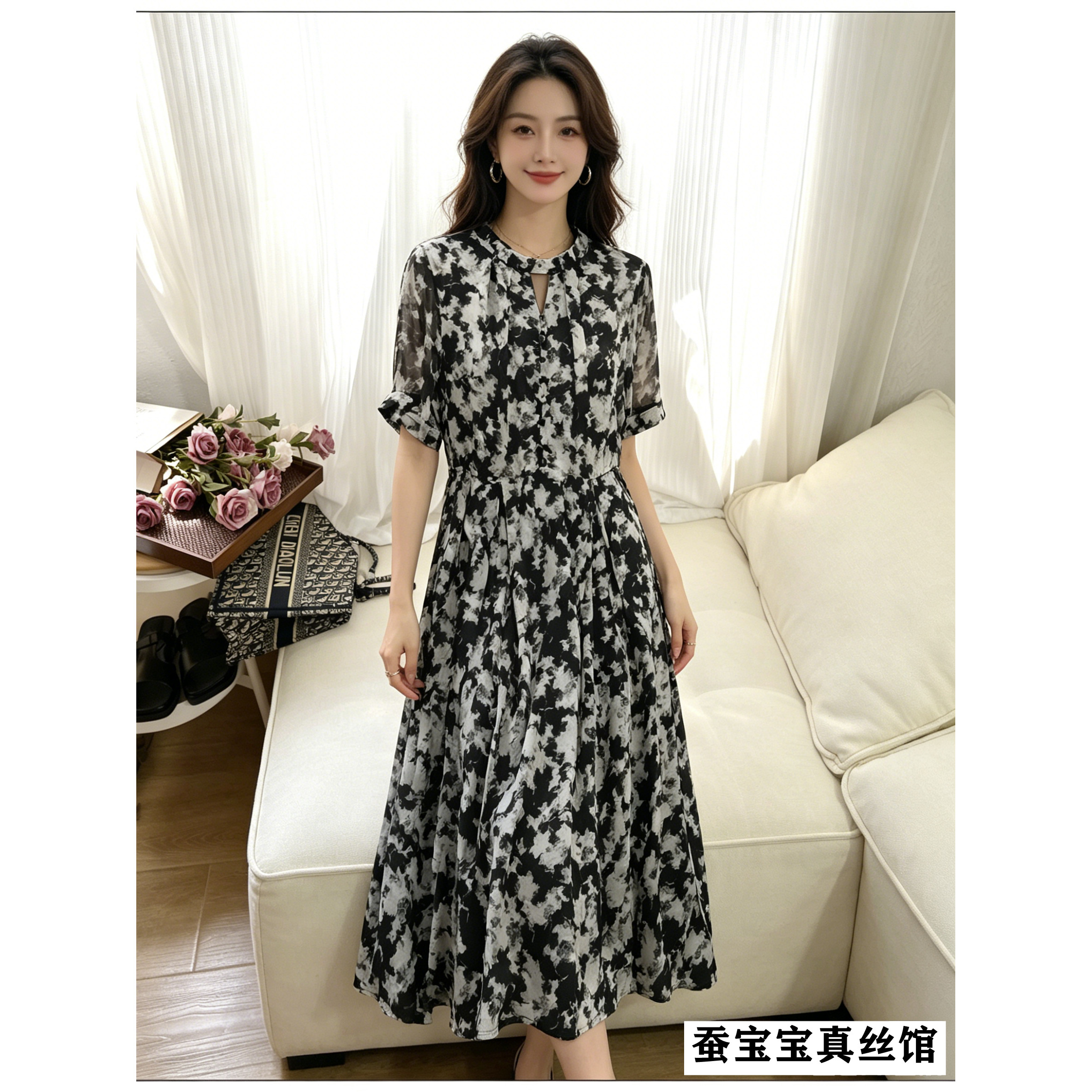 50-180元的桑蚕丝真丝女式连衣裙  粉丝专享福利价