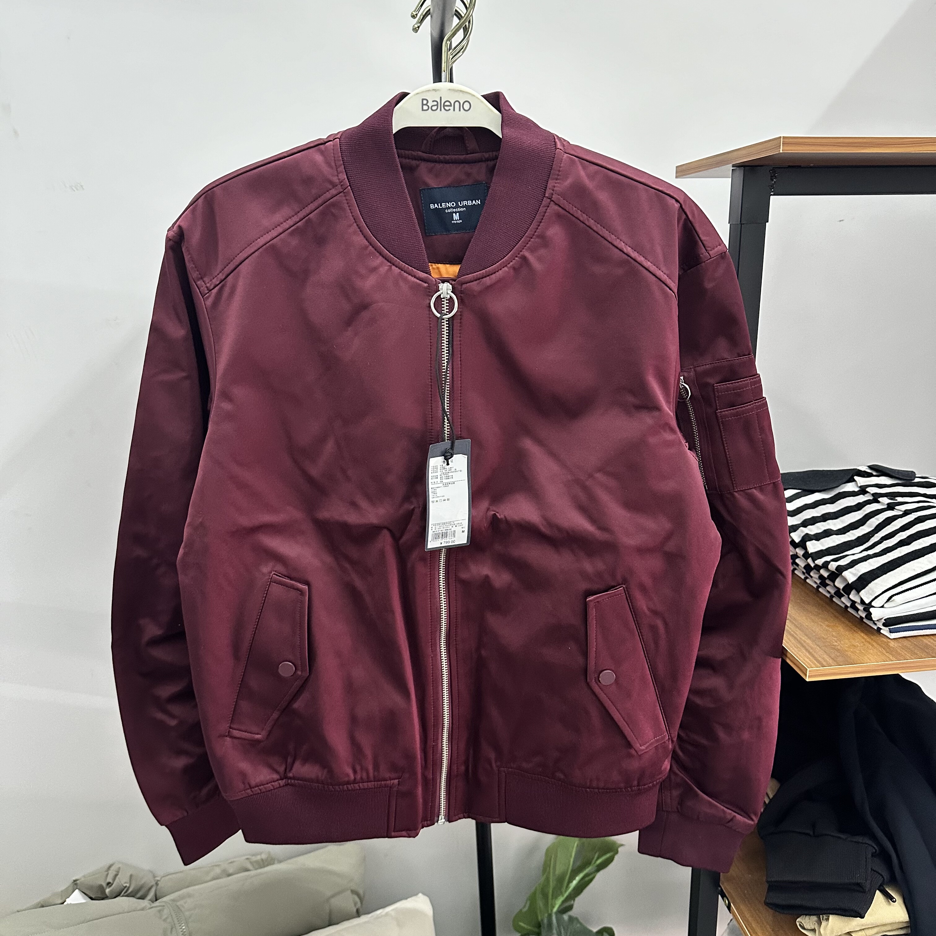 班尼路棉衣男款冬季2025新款棒球棉服男士防寒加厚宽松