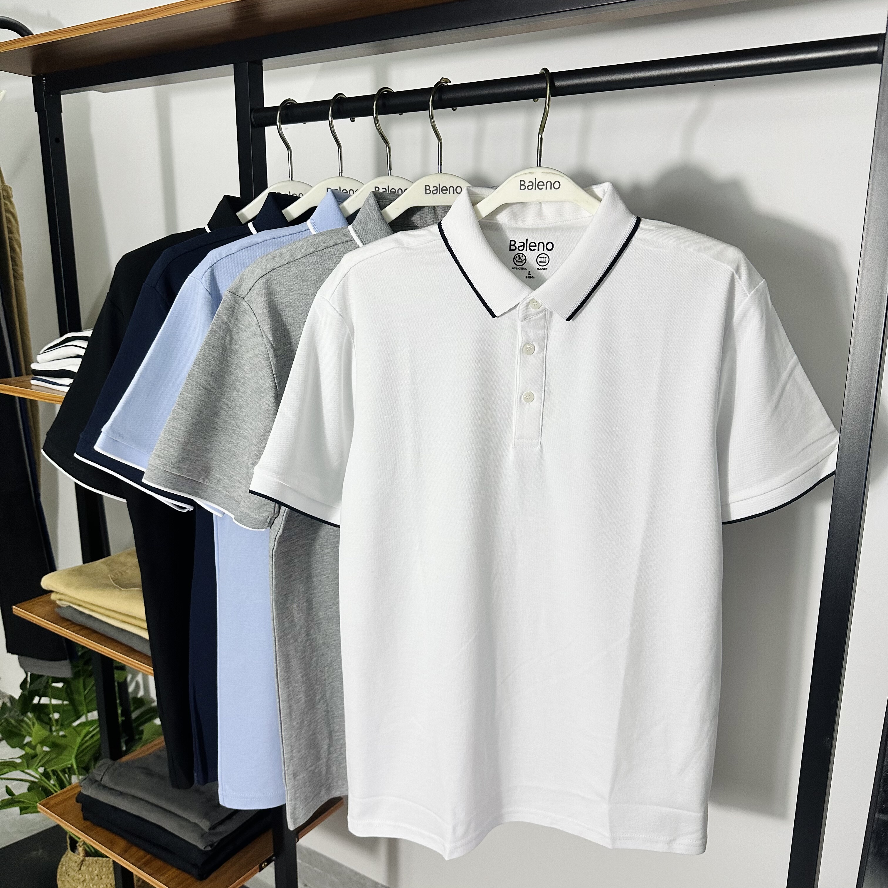 班尼路男士POLO短袖T恤纯棉索罗娜7A抗菌商务休闲翻领半袖体恤衫