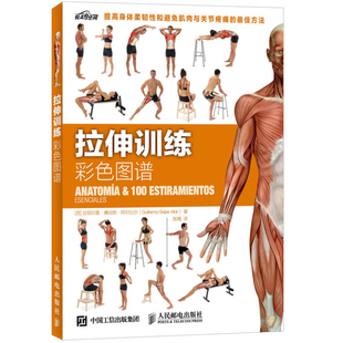 拉伸训练彩色图谱 体能训练学健身教练教程书籍 肌肉拉伸训练教程 器械训练体能练习 肌肉力量训练全书 运动健身健美体育书籍 现货