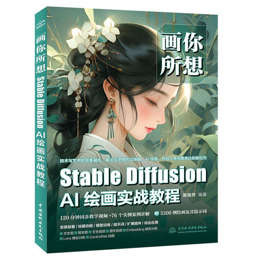 画你所想 Stable Diffusion AI绘画实战教程 新镜界 中国水利水电出版社9787522624259