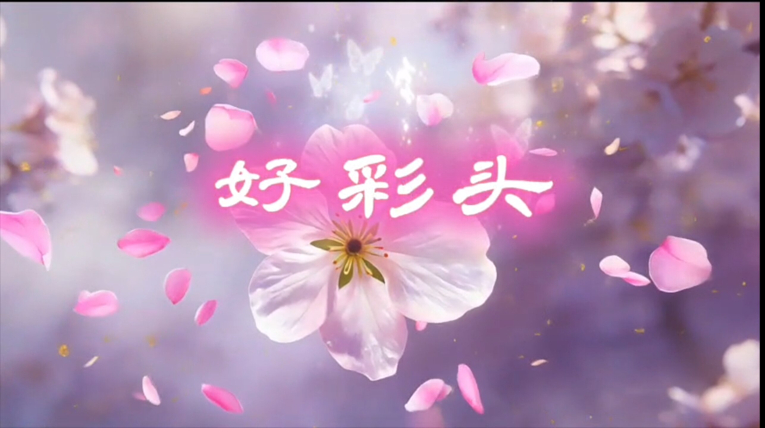 好彩头 2026元宵节歌曲原唱伴奏led背景视频 簪一朵春天在发间