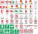 备贮存箱广播灭火站二氧化碳室旅客止步闲人免进夜光标牌 荧光IMO船舶防火控制图标识贴救生衣救生圈消防员装