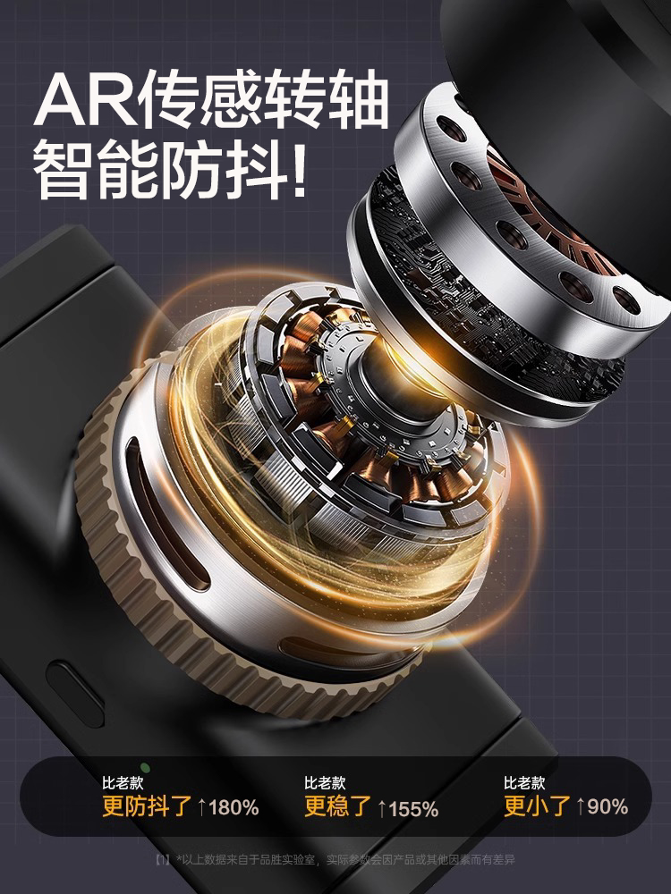 PINSHENG 휴대폰 짐벌 안정기 손떨림 방지 휴대용 후속 촬영 유물 360도 회전 여행 휴대용 셀카 봉 손떨림 방지 자동 회전 짐벌 2024 새로운 셀카 봉 바닥 스탠딩 삼각대 브래킷