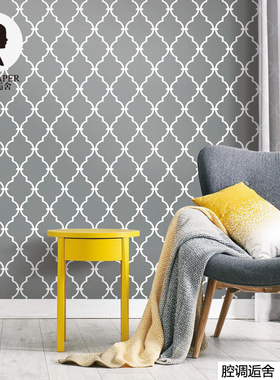 腔调壁画几何体北欧时尚现代简约多色客厅卧室WALLPAPER背景M2420